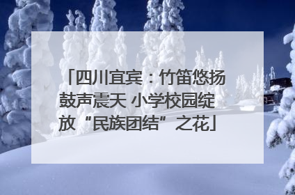 四川宜宾：竹笛悠扬鼓声震天 小学校园绽放“民族团结”之花